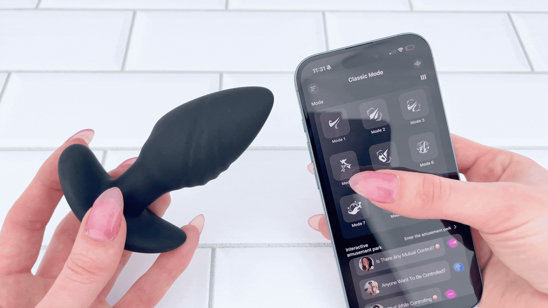Vibrating & Rotating Bluetooth Butt Plug - Rotates Against Your P-Spot!