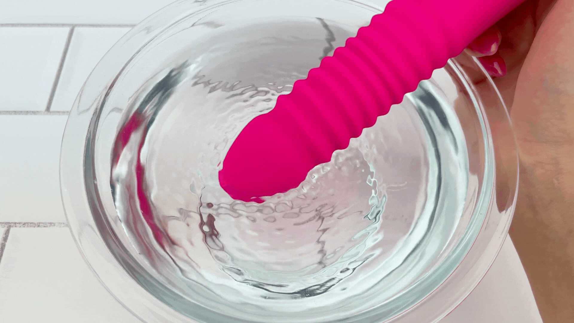 Thrusting and Vibrating Suction Cup Dildo - Easy, Deep, Hands-free O's!