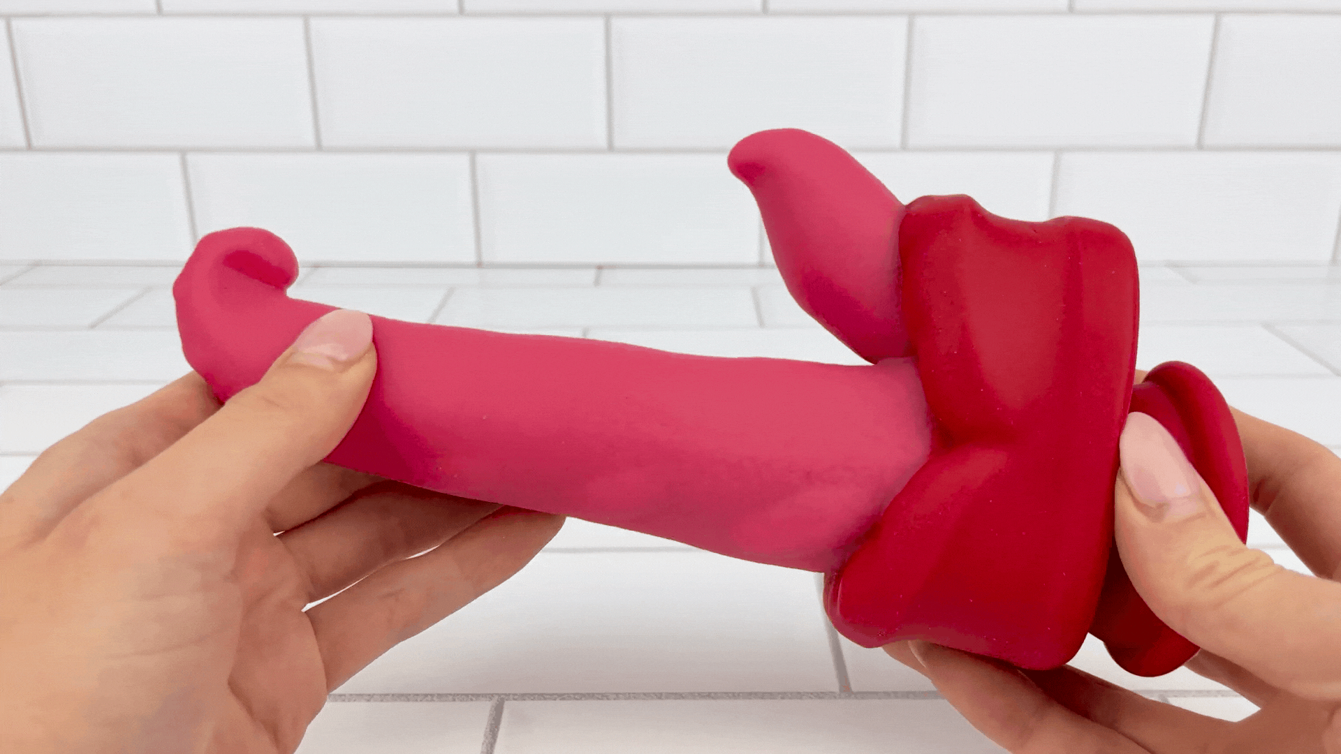 Warming Silicone Thrusting & Rotating Suction Cup Tongue with Remote - Deep, Hands-Free Penetration and Wild Oral!