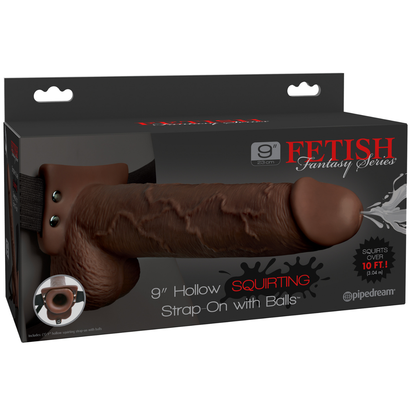 Pipe Dream 9 Inch Hollow Squirting Strap-On