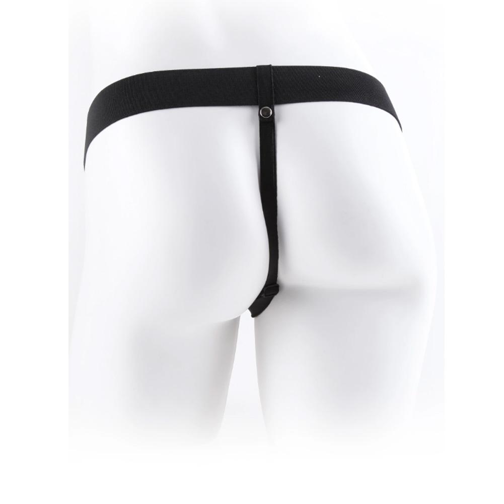 Fetish Fantasy 7 Inch Vibrating Hollow Strap-On With Balls